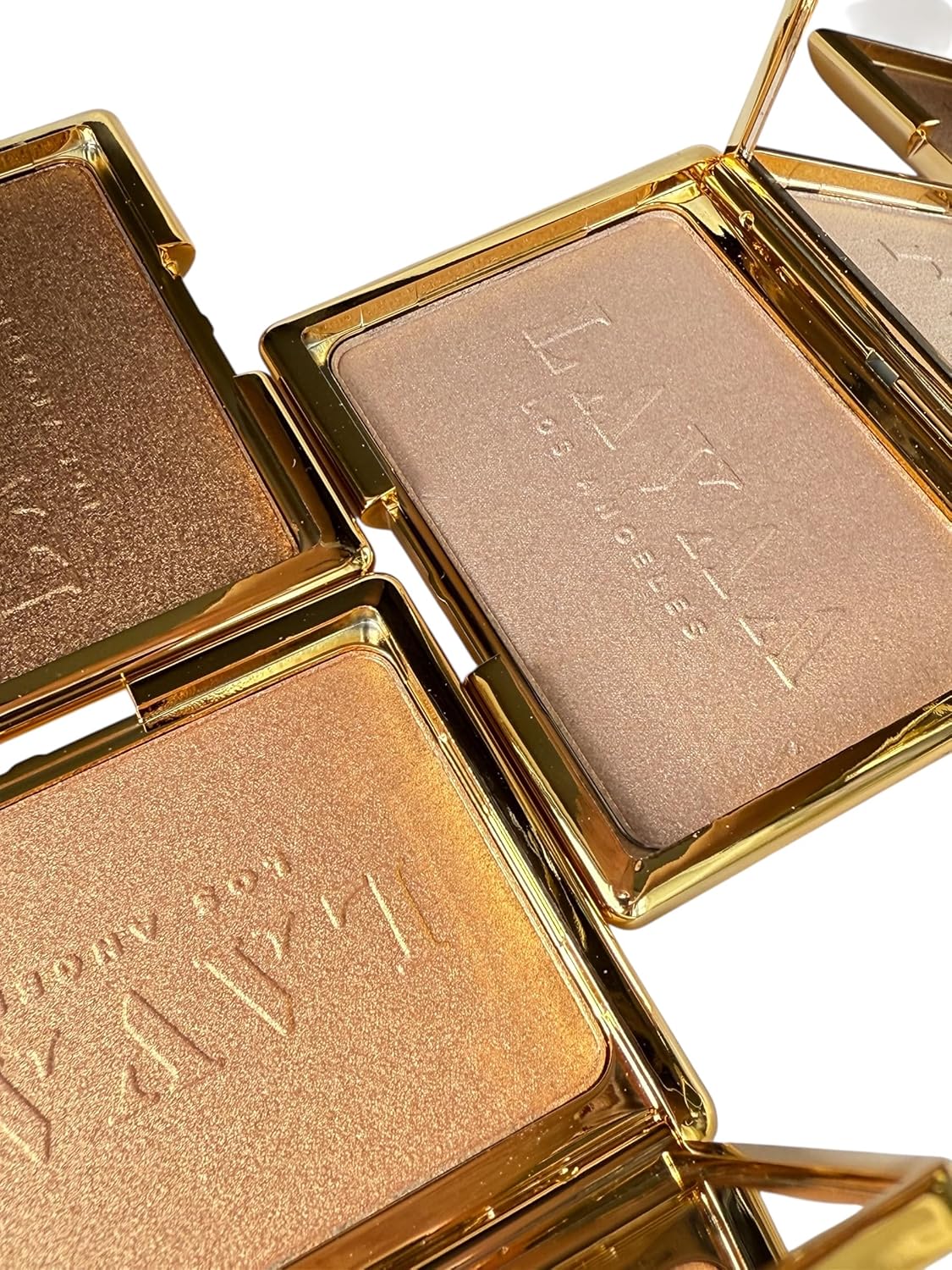 Grand Glow Illuminator by Lavaa Beauty | Full-Size Pigmented Highlighter Compact in 3 Beautiful Shimmery Shades | Gold - Image 3