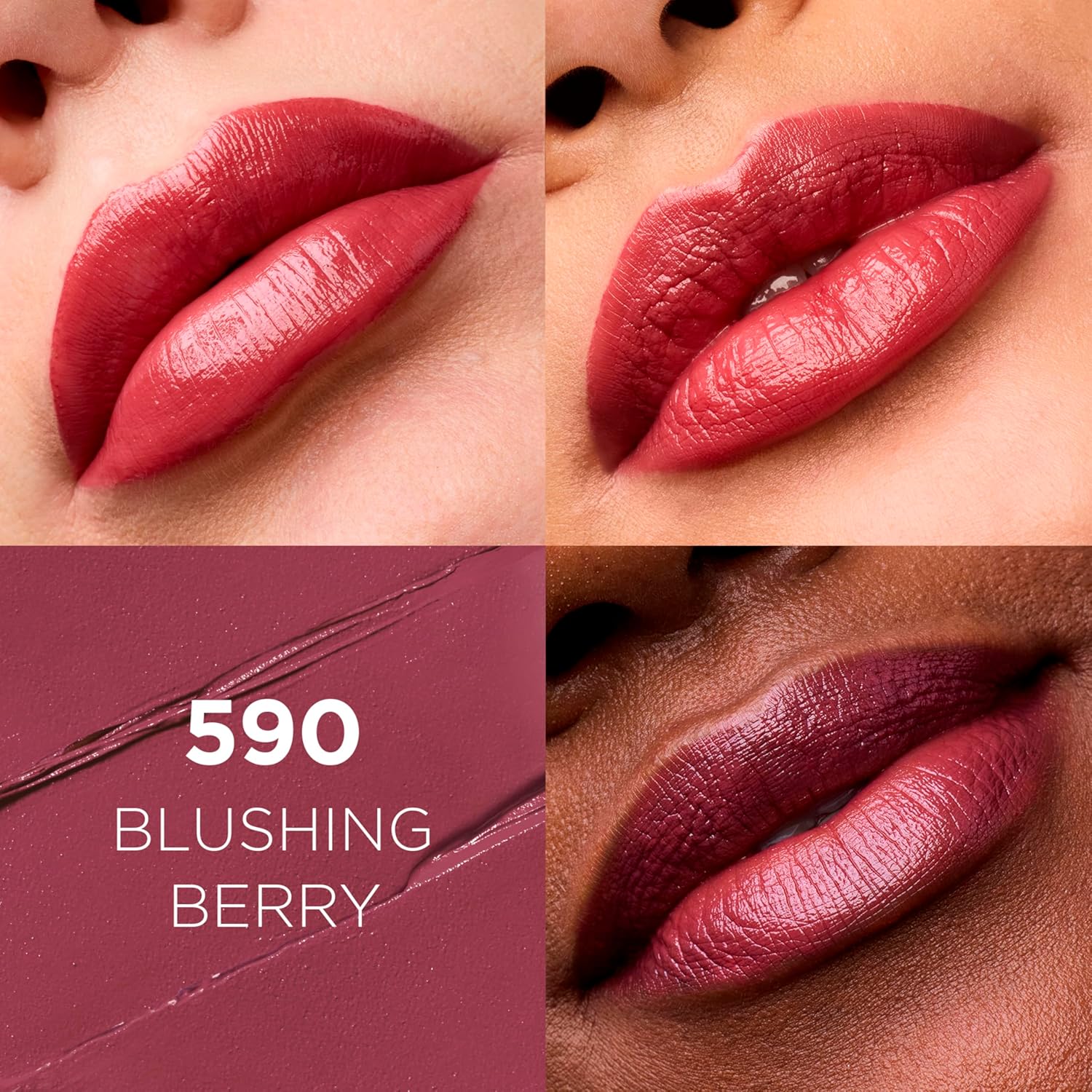 L'Oreal Paris Colour Riche Original Creamy, Hydrating Satin Lipstick with Argan Oil and Vitamin E, Blushing Berry , 1 Count - Image 3