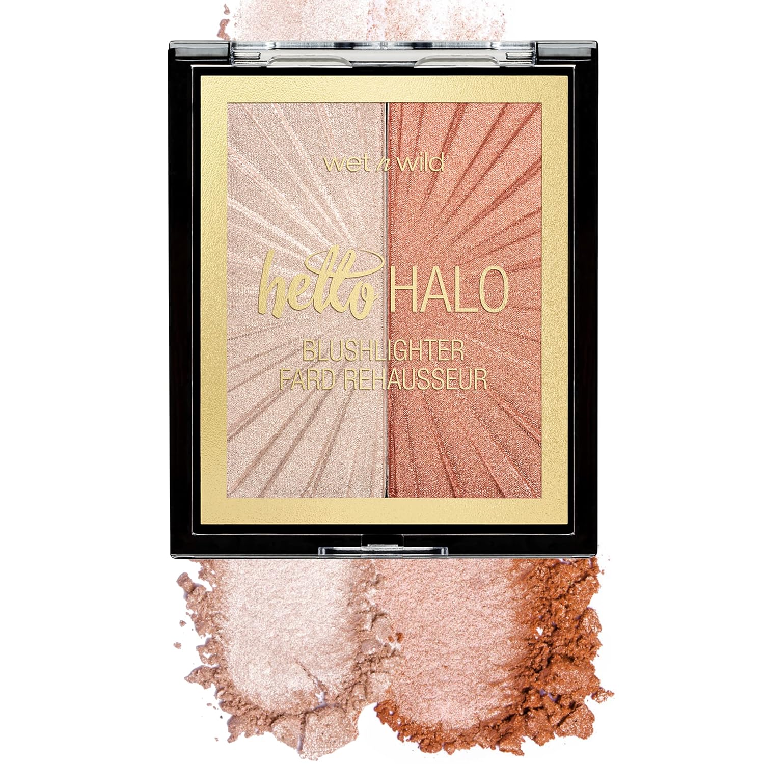 Wet n Wild MegaGlo Blushlighter, Blendable Blush & Highlighter Set, Shimmery Metallic Finish, Highlight Bling - Image 2