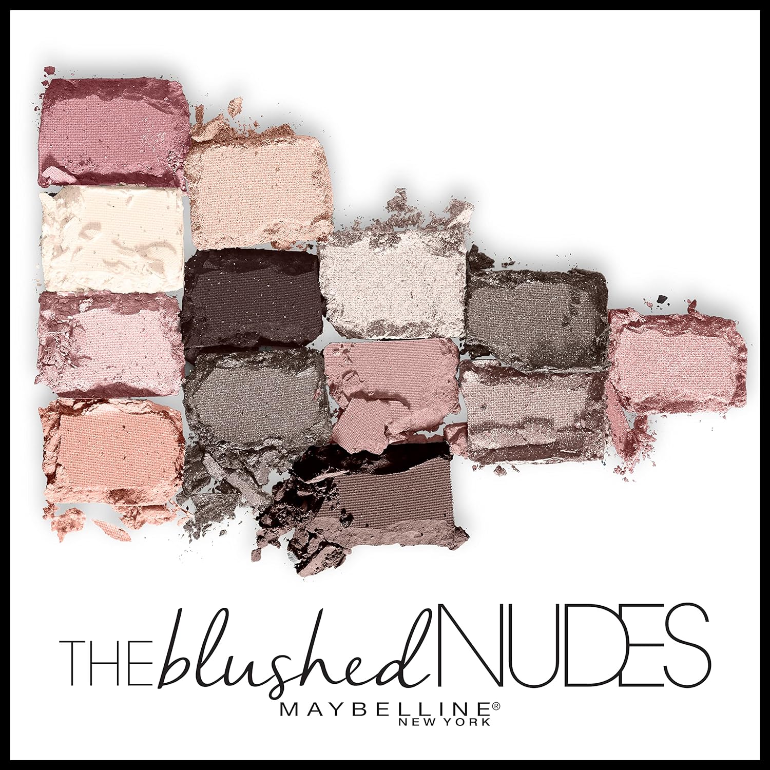 Maybelline The Blushed Nudes Eyeshadow Palette Makeup, 12 Pigmented Matte & Shimmer Shades, Blendable Powder, 1 Count - Image 4
