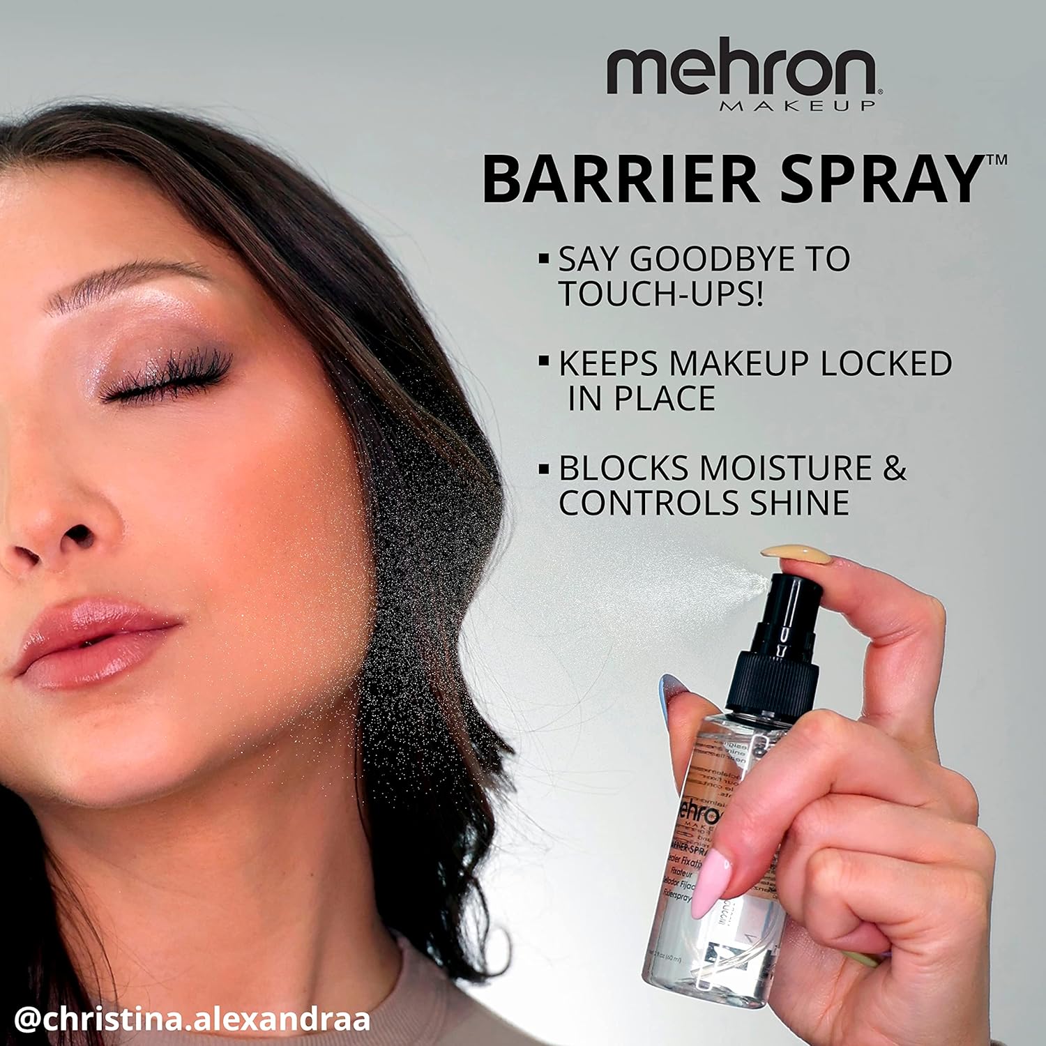 Mehron Makeup Barrier Spray | Makeup Setting Spray for Face 2 fl oz (60 ml) - Image 3
