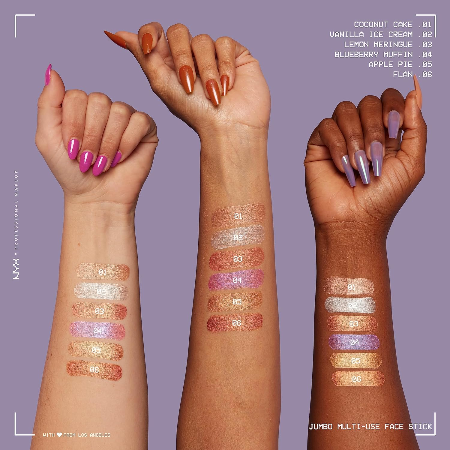 NYX PROFESSIONAL MAKEUP, Jumbo Multi-Use Face Highlighter Stick - Vanilla Ice Cream - Image 6