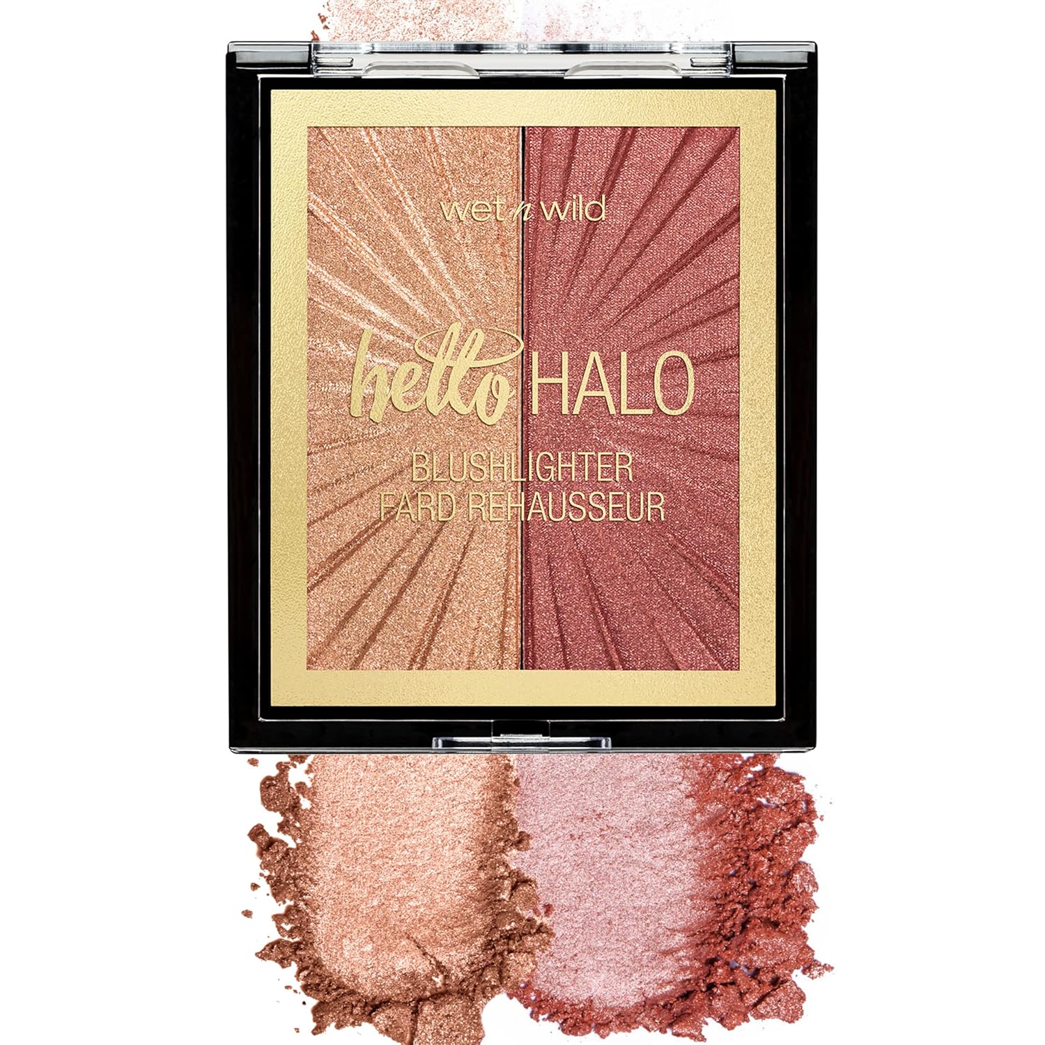 Wet n Wild MegaGlo Blushlighter, Blendable Blush & Highlighter Set, Shimmery Metallic Finish, Flash Me - Image 2