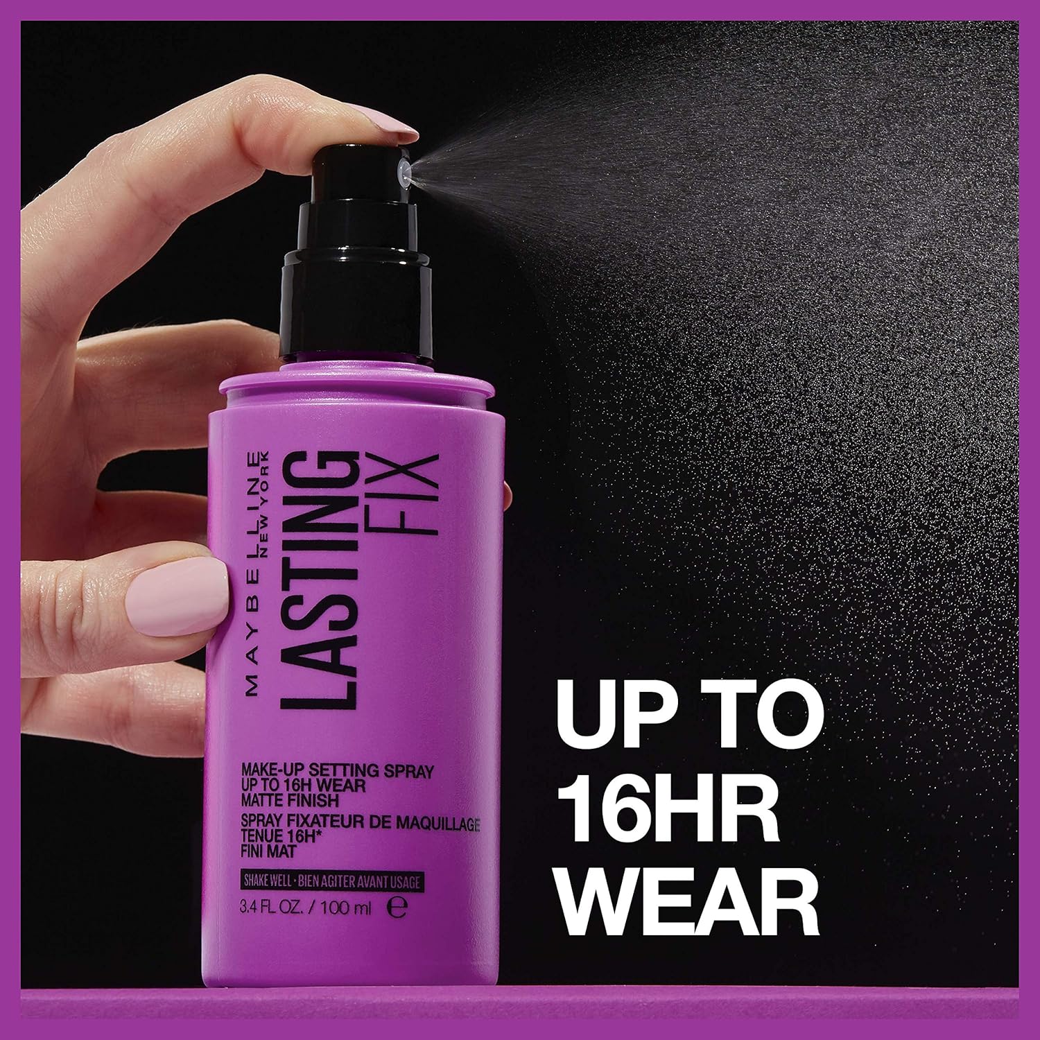 Maybelline New York Facestudio Lasting Fix Makeup Setting Spray, Matte Finish, 3.4 fl. oz. - Image 4