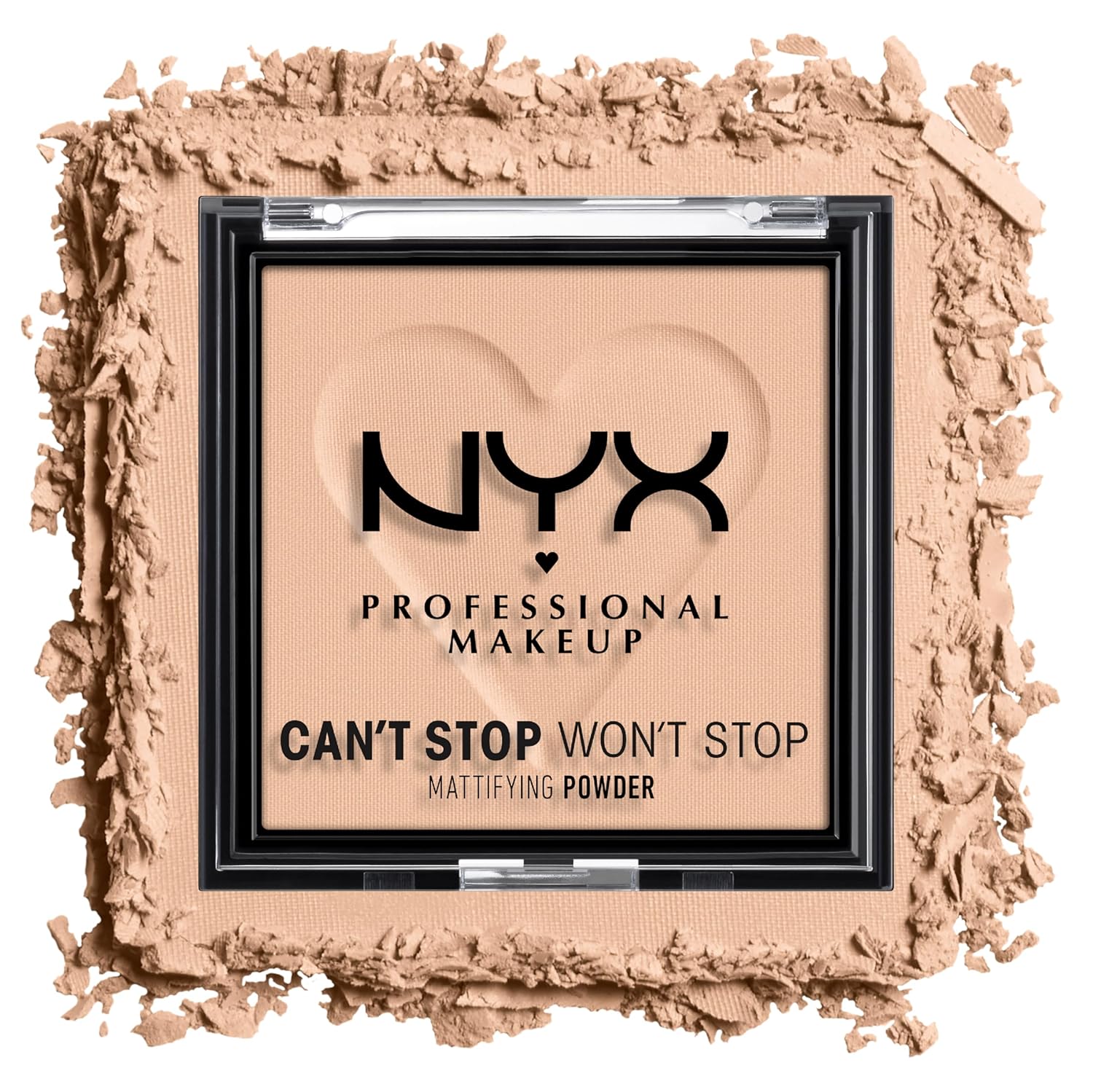 NYX PROFESSIONAL MAKEUP Can't Stop Won't Stop Mattifying Pressed Powder - Light Medium - Image 11