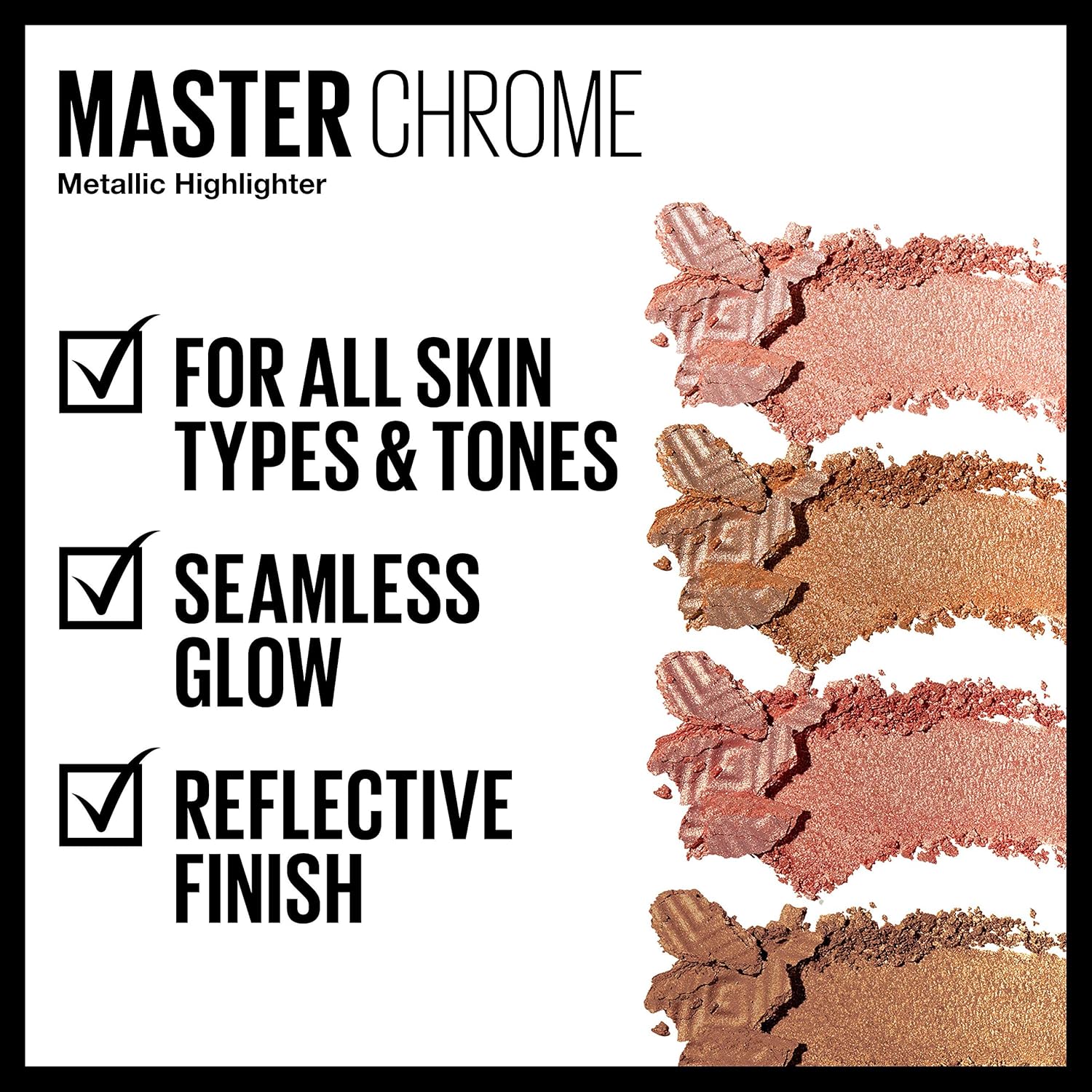 Maybelline New York Facestudio Master Chrome Metallic Highlighter Makeup, Molten Peach, 0.19 Ounce - Image 5