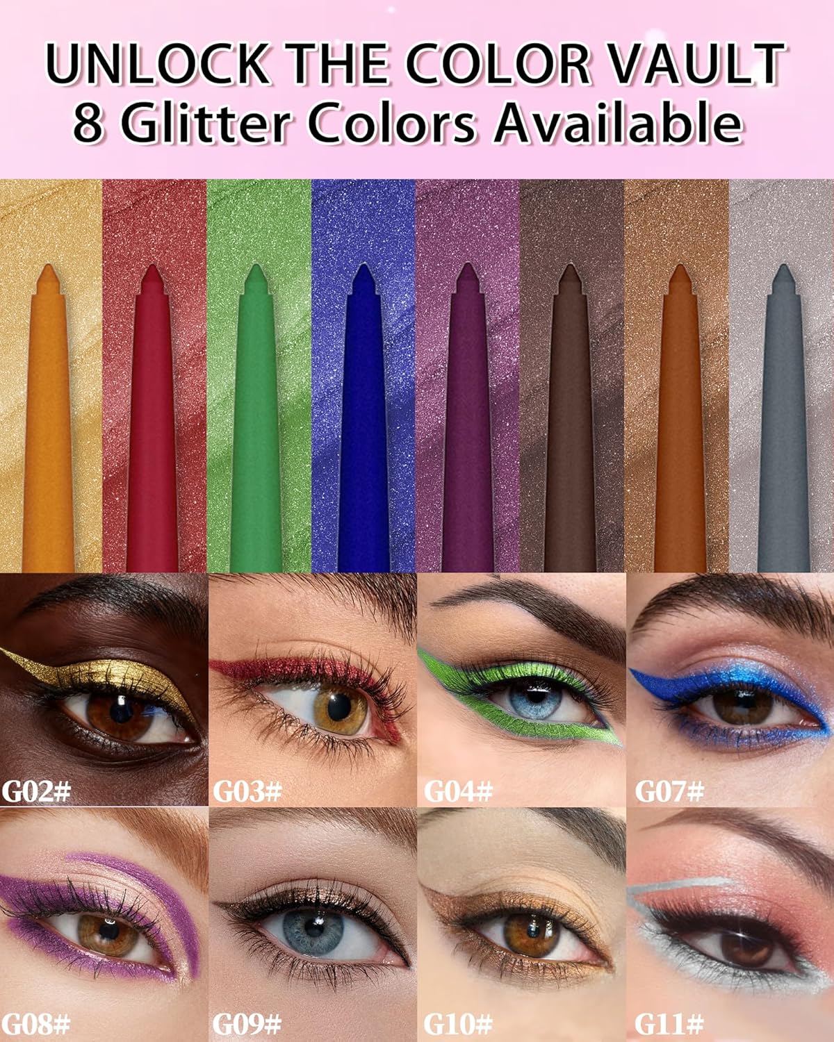 Black Gel Eyeliner for Older Women,Gel Eye Liner Pencil Waterproof Smudgeproof,Matte Cream Eyeliner Waterline with Sharpener Retractable Eyebrow Liner Makeup Pen Mature Women Sensitive Eye 1 Pc - Image 10