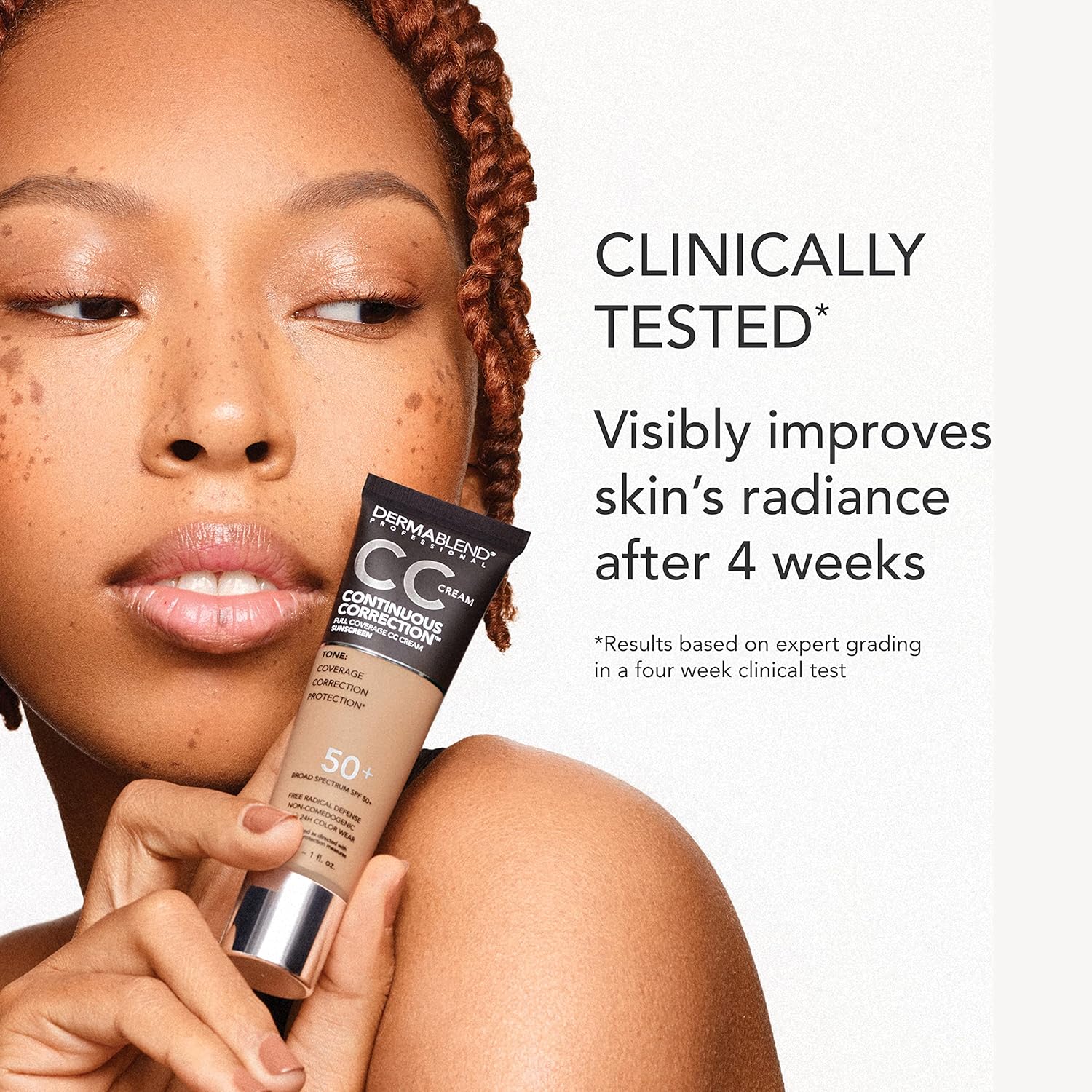 Dermablend Continuous Correction Tone-Evening CC Cream Foundation SPF 50+, Full Coverage Foundation Makeup & Color Corrector, Oil-Free - Image 6