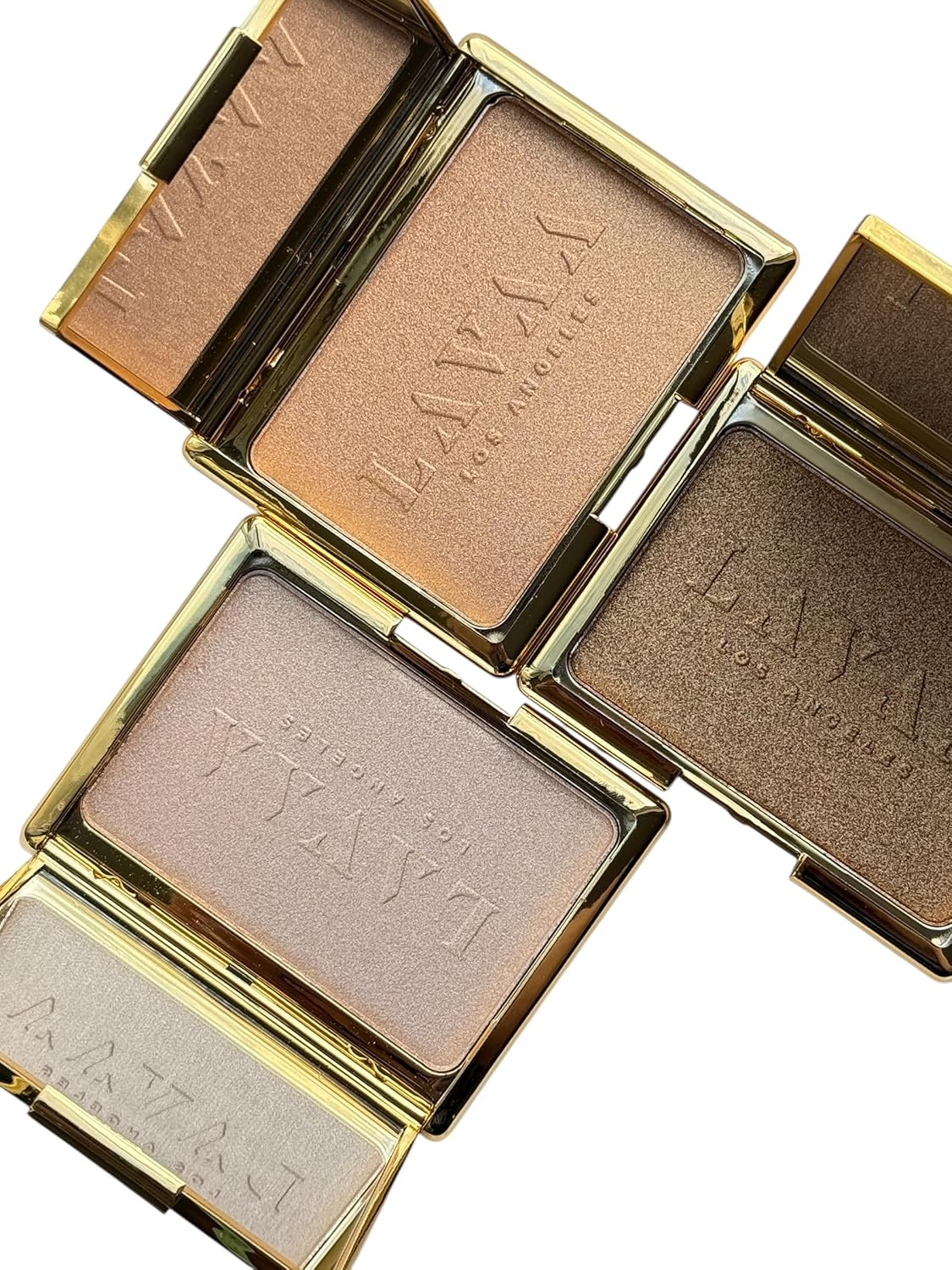 Grand Glow Illuminator by Lavaa Beauty | Full-Size Pigmented Highlighter Compact in 3 Beautiful Shimmery Shades | Gold - Image 4