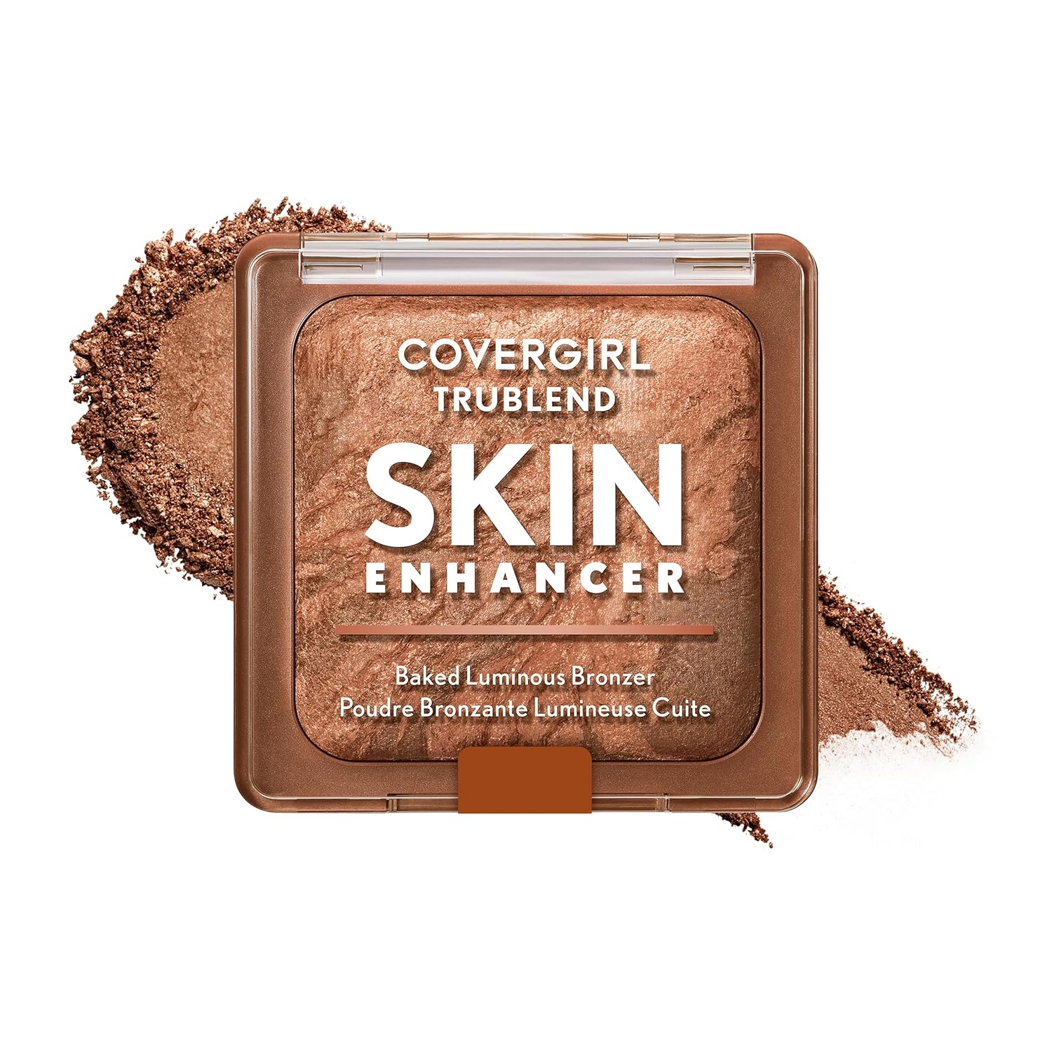 COVERGIRL TruBlend Skin Enhancer Baked Luminous Bronzer, with Hyaluronic Acid & White Rose Extract, Blends Seamlessly - 320 Caramel (Medium Bronze with Copper Swirls) - Image 2