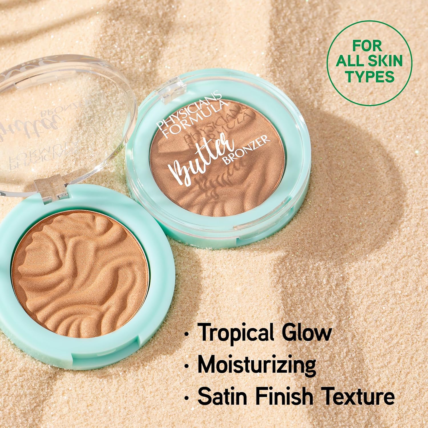 Physicians Formula Mini Murumuru Butter Bronzer,Moisturizing,Nourishing Murumuru Butter Blend for Silky All-Day Luminous Glow,Dermatologist Tested, Hypoallergenic,Vegan & Cruelty-Free -Bronzer Mini - Image 3