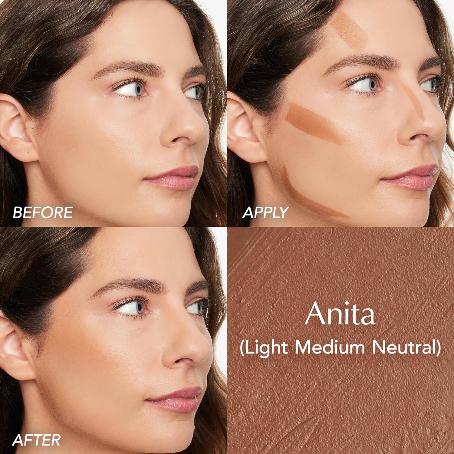 Thrive Causemetics Triple Threat Color Stick: Cream Bronzer & Contour Stick with Vitamin E, Evening Primrose Oil, Waterproof Smudge Proof Face Makeup, Anita (Light Medium Neutral) - Image 3