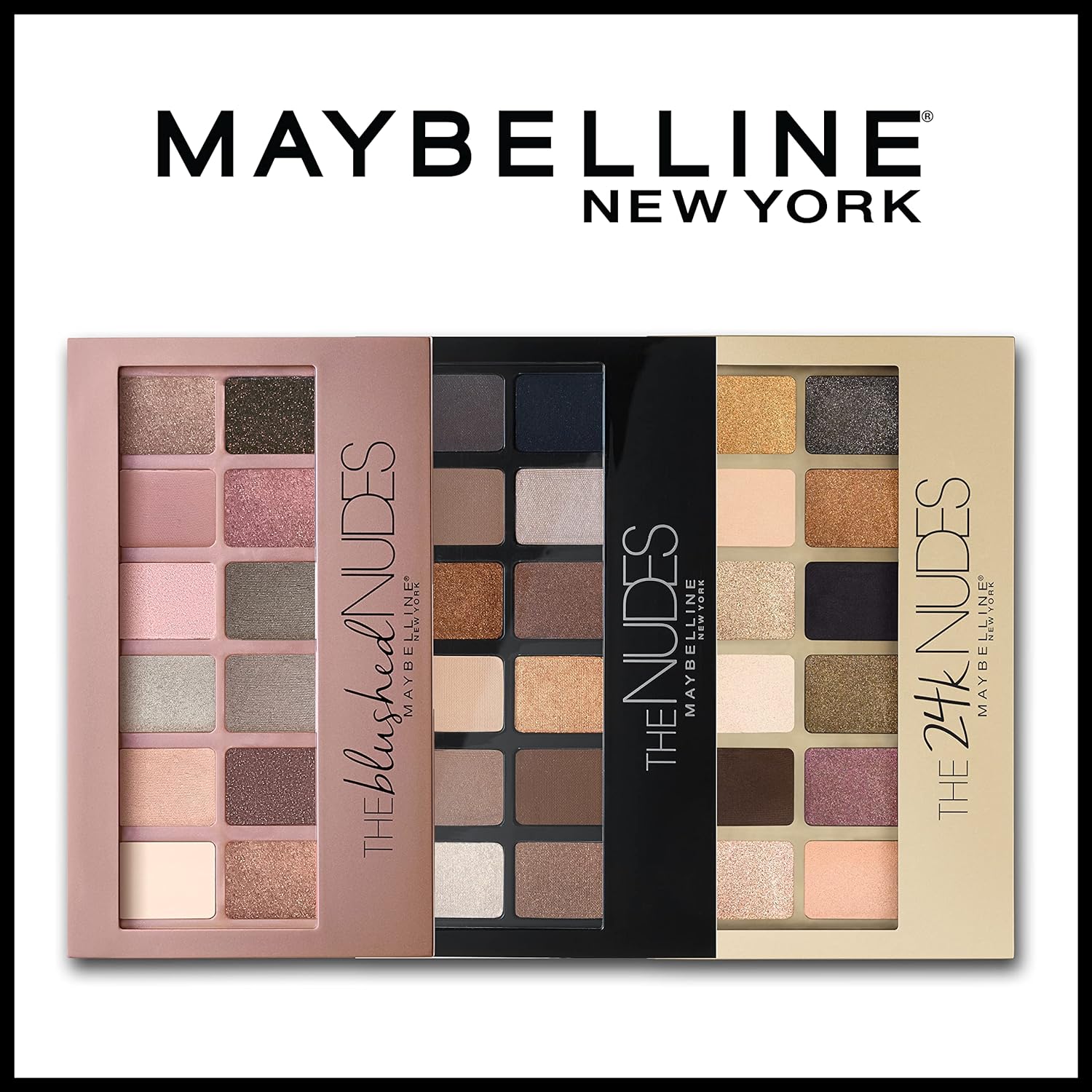 Maybelline The Blushed Nudes Eyeshadow Palette Makeup, 12 Pigmented Matte & Shimmer Shades, Blendable Powder, 1 Count - Image 7