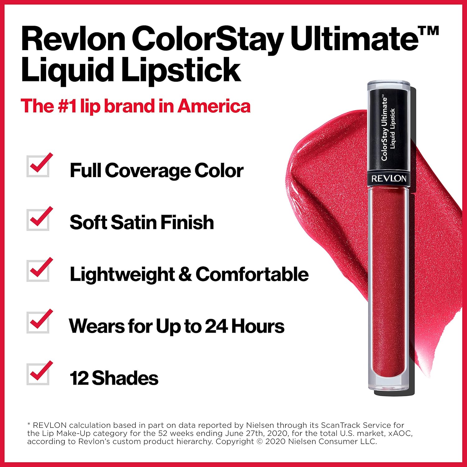 Revlon ColorStay Ultimate Liquid Lipstick, Longwear Rich Lip Colors, Wears for Up to 24 Hours, Satin Finish, 035 Iconic Iris, 0.1 fl oz - Image 4