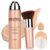Air Brush Makeup Foundation,Flawless Airbrush Foundation for Older Women,Teenagers,Middle-aged and Mature Skin,Lightweight Moisturizing,Buildable Coverage for Smooth Radiant Skin (02 Beige)